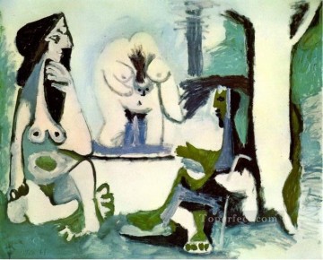 キュービズム Painting - Le dejeuner sur l Herbe Manet 12 1961 キュビスム